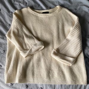 Cream knit Jcrew sweater